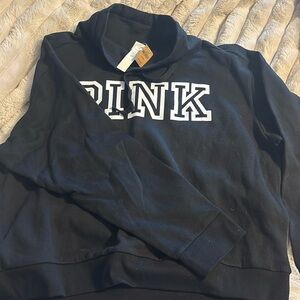 Pink scoop neck sweatshirt